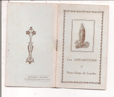 Images Pieuses Ou Religieuses  Imp. Bonamy -  Petit Livret De 20 Pages  Les Apparitions De Notre-Dame De Lourdes - Devotion Images