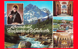 ITALIA - Abruzzo - Cartolina Viaggiata 1984 - Isola Del Gran Sasso (Teramo) - Ricordo Del Santuario Di S. Gabriele - Otros & Sin Clasificación