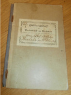 Altes Sparbuch Klein Rhüden / Seesen , 1909 - 1920 , W. Drechsler In Klein Rhüden / Seesen , Bockenem , Sparkasse , Bank - Historical Documents