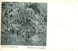 Cpa NOUVELLE CALEDONIE - Pêche à La Sagaie - Nouvelle-Calédonie