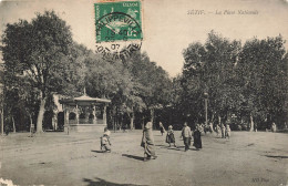 P5- Afrique-Sétif- La Place Nationale Cp Tres Animée - Setif