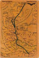 Hungarian Air Transport - Map - Budapest - Berlin - Kobenhavn - Stockholm - Hongrie