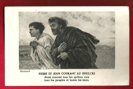 Image Pieuse Pierre Et Jean Courant Au Sépulcre - Ed Propagation De La Foi - Imp. Braun - Devotion Images