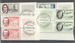 Yvert 1095 à 1098 - Savants Et Inventeurs Français - Série De 4 Blocs De 2 Timbres Neufs Sans Traces De Charnières - - Unused Stamps
