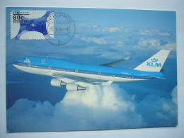 Avion / Airplane / KLM / Boeing B 747-400 / Airline Issue / Carte Maximum - 1946-....: Ere Moderne