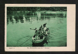 CONGO -  En Baleinière Sur Le Fleuve Congo - 1931 - Belgisch-Congo
