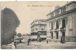 CPA - EPERNAY - Le Théâtre - Animée - Epernay