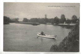 Nogent-Sur-Seine (10) : GP D'une Barque De Promenade Plage De Jolainville En 1905 (animé) ETAT  PF - Nogent-sur-Seine
