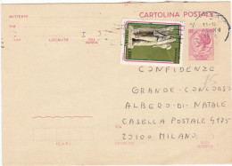 ITALIA - REPUBBLICA - VENEZIA - INTERO POSTALE  - CARTOLINA POSTALE L. 40 - VIAGGIATA PER MILANO  -1976 - Entiers Postaux
