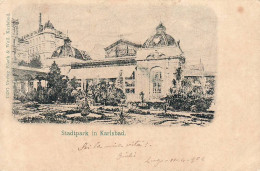 1896 DEUTSCHLAND STADTPARK IN KARLSBAD - Karlsruhe