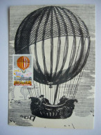 Avion / Airplane / BALLOON FLIGHT / Montgolfière / 1er Ballon à Hydrogène / 1783 / Carte Maximum - Fesselballons