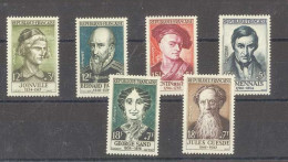 Yvert 1108 à 1113 - Célébrités Françaises -  Série De 6 Timbres Neufs Sans Traces De Charnières - - Unused Stamps