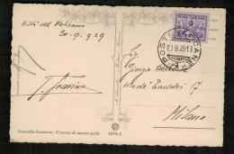 1929 - Poste VATICAN - 20 Lires - Garde Suisse - Cartas & Documentos