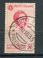 REGNO 1935 BELLINI 20 C. USATO - Oblitérés