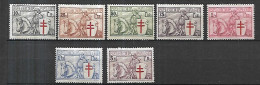 BELGIQUE  1934   Cat Yt N°  394 à 400 Série Complète N* MLH TB TRACES Très Légères - Unused Stamps