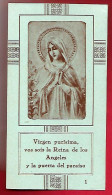 Image Pieuse Virgen Purisima Vos Sois La Reina De Los Angeles Y La Puerta Del Paraiso - Espagnol - Dos Vierge - Devotion Images