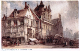 MALINES - MECHELEN -  Place Du Marché En 1884 - Mechelen