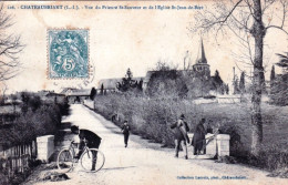 44 - Loire Atlantique- CHATEAUBRIANT- Vue Du Prieuré St Sauveur Et De L'église St Jean De Béré - Photographe Sur Le Pont - Châteaubriant