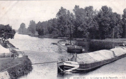 77 - NEMOURS - Le Loing Vu De La Passerelle - Péniche  - Nemours