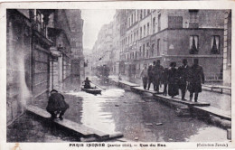 75 - PARIS Inondé - Rue Du Bac - Überschwemmung 1910