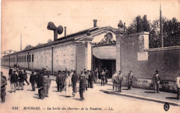 18 - Cher - BOURGES - La Sortie Des Ouvriers De La Fonderie - Bourges