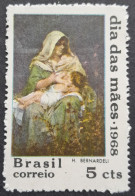 Bresil Brasil Brazil 1968 Journée Des Mères Yvert 854 (*) MNG As Issued - Ungebraucht