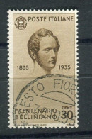 REGNO 1935 BELLINI 30 C. USATO - Usados