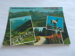 LES GETS ( 74 Haute Savoie ) MULTIVUES MONTAGNES LE VILLAGE ANIMAUX ET FLEURS 1976 - Les Gets