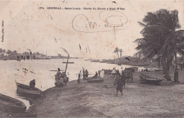 C24- SAINT LOUIS - SENEGAL - BORDS DU FLEUVE A GUET N ' DAR - ANIMATION  - EN  1904 - ( 2 SCANS ) - Sénégal