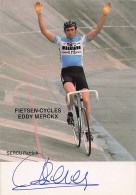 Vélo - Cyclisme - Coureur Cycliste  Patrick Sercu - Team Marc - Cycles Eddy Merckx - Radsport