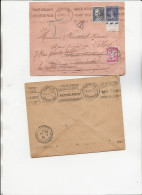 LETTRE TAXEE AFFRANCHIE N° 279 -295 +TAXE N° 33 - OBLLITERATION FLAMME "SABLES 'OLONNE -SON PORT DE PECHE " ANNEE 1934 - Mechanical Postmarks (Other)