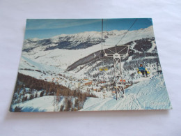 VARS LES CLAUX ( 05 Hautes Alpes ) VUE GENERALE  ET TELESIEGE AU 1er PLAN ANIMEES 1978 - Other & Unclassified