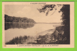 SAINT BONNET TRONCAIS - LE LAC DE SAINT BONNET  - Carte  écrite En 1936 - Autres & Non Classés