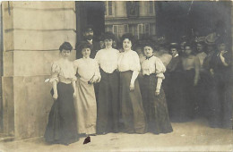 - Thèmes Div -ref-V V957- à Identifier - Carte Photo Groupe De Femmes - - To Identify