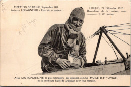 83 FREJUS - Recordman De La Hauteur  Avec L'Automobiline Aviateur LEGAGNEUX Meetindg De Reims Huile D.F. "AVION" - Frejus