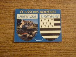 Carte Blason Adhésif "Bretagne" - Voir Détails Sur Photos -10,5x15cm Env. - Bretagne