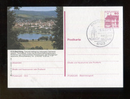 "BUNDESREPUBLIK DEUTSCHLAND" 1985, Bildpostkarte Mit Bildgleichem Stempel Ex "BAD KOENIG" (B2124) - Geïllustreerde Postkaarten - Gebruikt