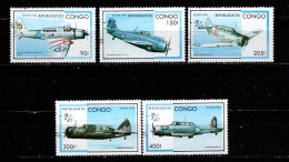 - CONGO - 1996 - YT N° 1026N / 1026S - Oblitérés - Aviation - Usados