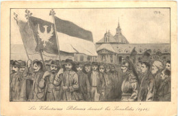 Polen - Les Volonitaires Polonais Devant Les Invalides 1914 - Pologne