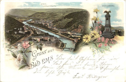 Gruss Aus Bad Ems - Litho - Bad Ems