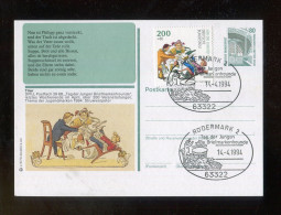 "BUNDESREPUBLIK DEUTSCHLAND" 1994, Sonderpostkarte "Zappelphilipp" Mit Guter Pass. Zusatzfrank.,SSt."Roedermark" (B2125) - Cartoline - Usati