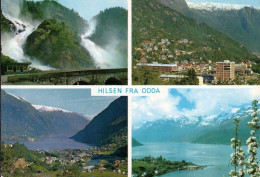 1 AK Norwegen * Ansichten Des Ortes Odda, So Der Låtefoss Wasserfall Bei Odda, Luftbilder Von Odda, Der Sørfjord * - Noruega