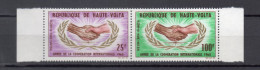 HAUTE VOLTA  PA  N° 23 + 24  SE TENANT   NEUFS SANS CHARNIERE  COTE  2.50€    COOPERATION INTERNATIONALE - Alto Volta (1958-1984)