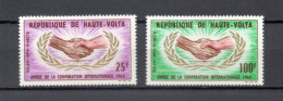 HAUTE VOLTA  PA  N° 23 + 24    NEUFS SANS CHARNIERE  COTE  2.50€    COOPERATION INTERNATIONALE - Obervolta (1958-1984)