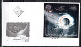 Bulgaria 1999 Space, Total Eclipse S/s On FDC - Europa