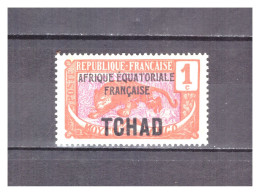 TCHAD  .    N °  19   .  1 C     NEUF  *   . SUPERBE . - Nuovi