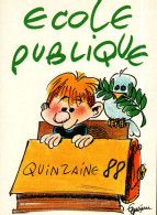 CPM   Illustrateur  Quinzaine De L'Ecole Publique En 1988 - Otros & Sin Clasificación