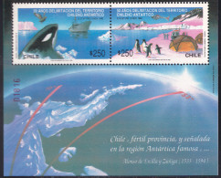 ARCTIC-ANTARCTIC, CHILE 1990 ANTARCTIC CLAIMS S/S Of 2** - Altri & Non Classificati