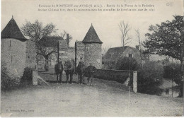 CPA - Environs De MONTIGNY Sur AVRE - Entrée De La Ferme De La Potinière - Animée - Chevaux - Montigny-sur-Avre