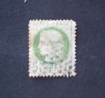 FRANCIA 1871 CERES 5 CENT VERT N.53 (YVERT) OBLITERE DIFECT - 1871-1875 Ceres